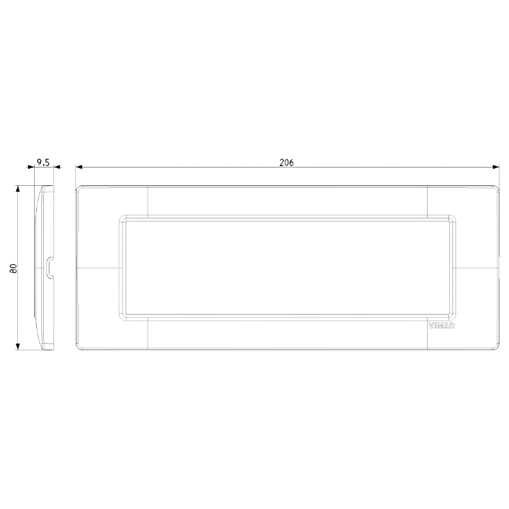 Vimar Plana 7-Module Cover Plate — Quality Boat Parts