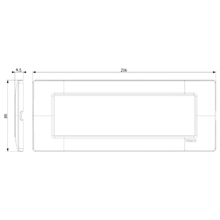 Vimar Plana 7-Module Cover Plate — Quality Boat Parts