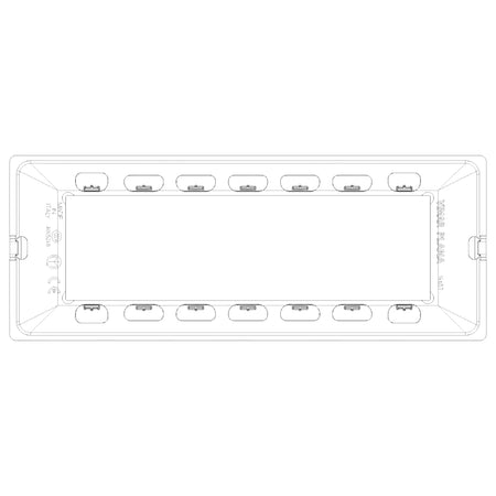 Vimar Plana 7-Module Cover Plate