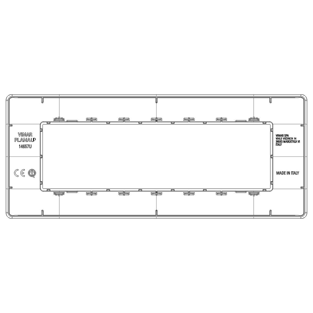 Vimar Plana 7-Module Cover Plate