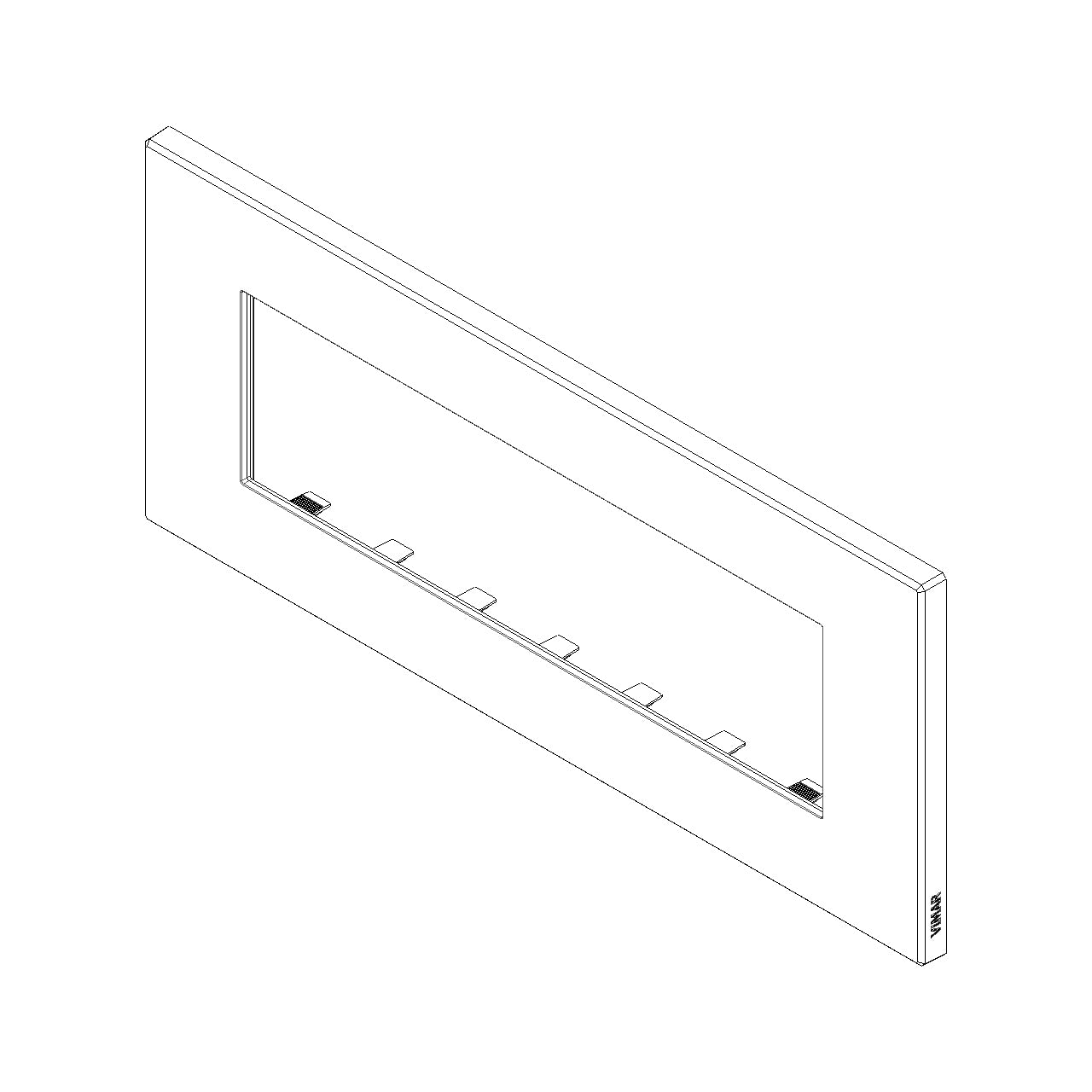 Vimar Eikon EXE Cover Plate, 7-Module, 212 x 90 mm — Quality Boat Parts