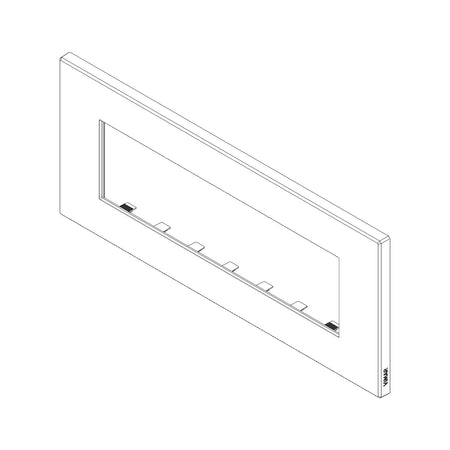 Vimar Eikon EXE Cover Plate, 7-Module, 212 x 90 mm — Quality Boat Parts