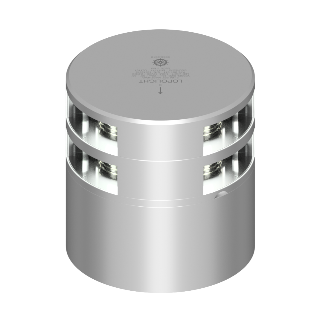 Lopolight 301-011 LED Masthead Light, 5 NM, Horizontal Mount, 10-32V, IP68 — Quality Boat Parts