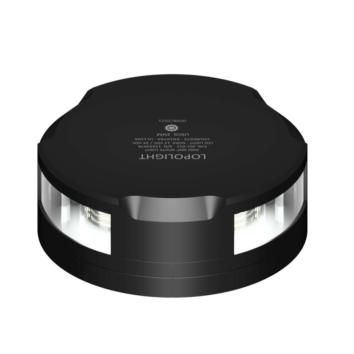 Lopolight 200-012 Anchor Light, 2 NM, Horizontal Mount — Quality Boat Parts