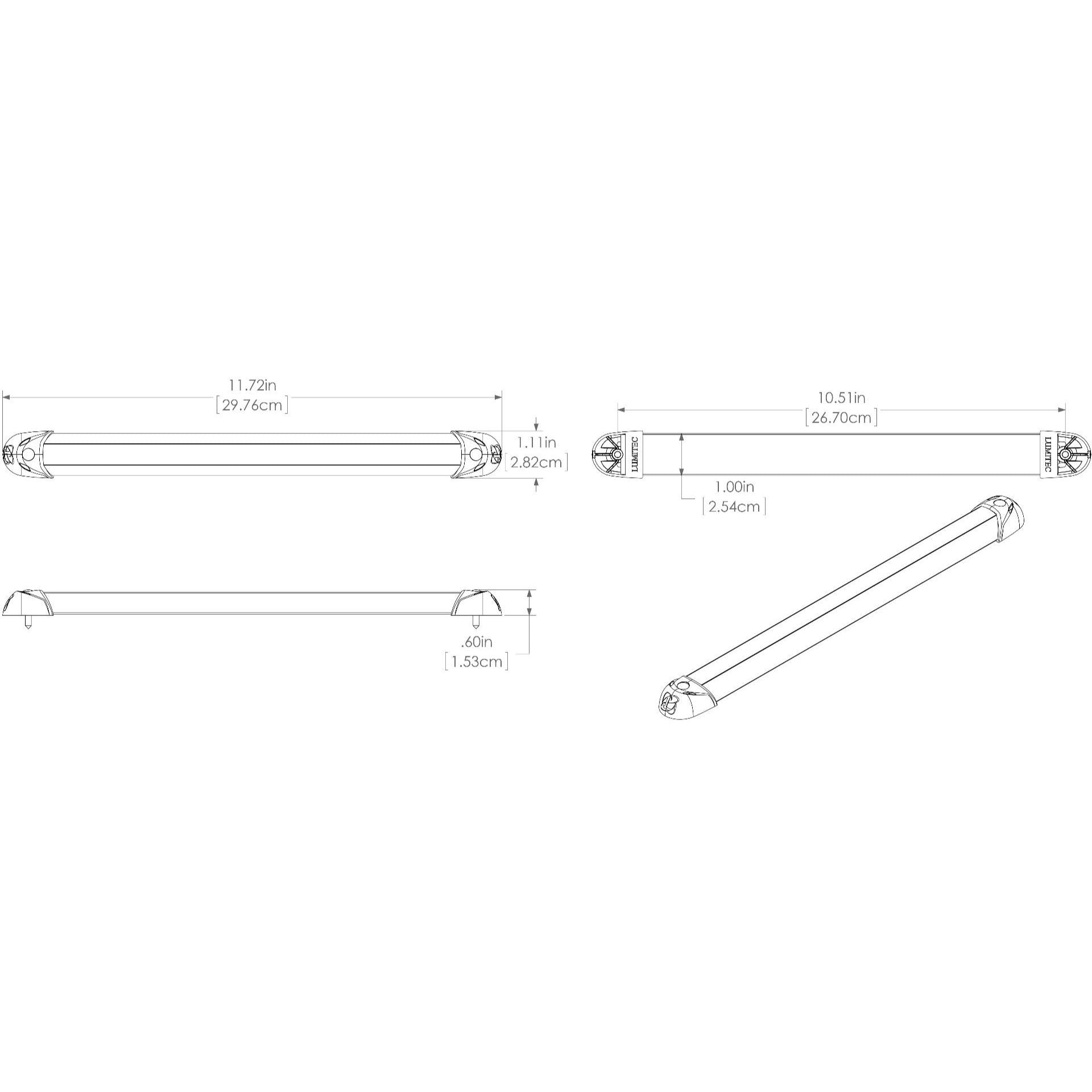 Lumitec Rail2 LED Utility Light, 10-30V DC, IP67 — Quality Boat Parts