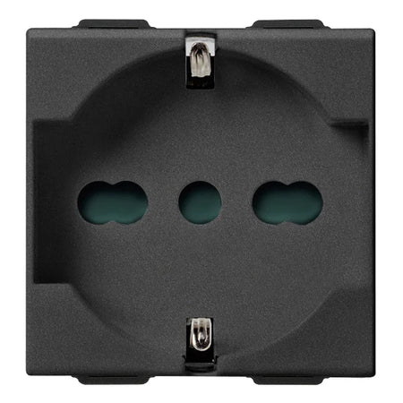 Vimar Neve Up 2P+E 16A Universal SICURY Socket Outlet, 250V, 2-Module — Quality Boat Parts
