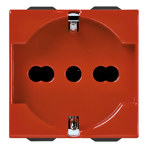 Vimar Neve Up 2P+E 16A Universal SICURY Socket Outlet, 250V, 2-Module — Quality Boat Parts