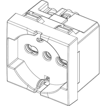 Vimar Neve Up 2P+E 16A Universal SICURY Socket Outlet, 250V, 2-Module — Quality Boat Parts