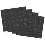 Vimar EIKON Symbol Sticker Sheets, For Eikon Tactil Controls — Quality Boat Parts