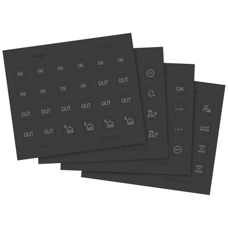 Vimar EIKON Symbol Sticker Sheets, For Eikon Tactil Controls — Quality Boat Parts