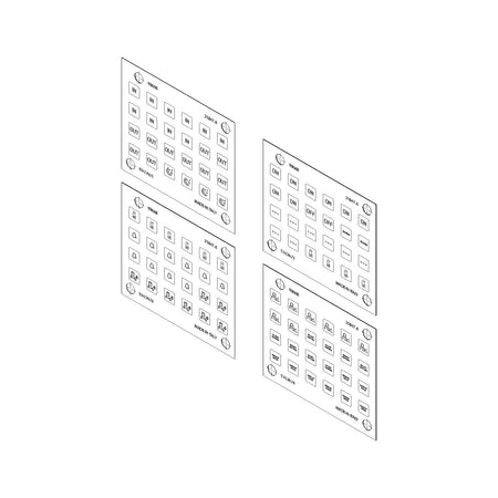 Vimar EIKON Symbol Sticker Sheets, For Eikon Tactil Controls — Quality Boat Parts