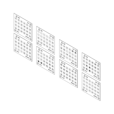 Vimar EIKON Symbol Sticker Sheets, For Eikon Tactil Controls — Quality Boat Parts