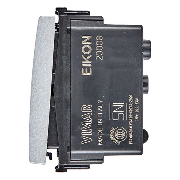 Vimar Eikon Push Button Switch, 1P NO, 10A, 250V, Illuminable, IP40 — Quality Boat Parts