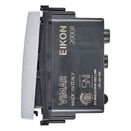 Vimar Eikon Push Button Switch, 1P NO, 10A, 250V, Illuminable, IP40 — Quality Boat Parts