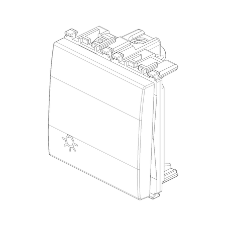Vimar Eikon Push Button Switch, 1P NO, 10A, 250V, Illuminable, IP40 — Quality Boat Parts