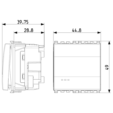 Vimar Eikon Push Button Switch, 1P NO, 10A, 250V, Illuminable, IP40 — Quality Boat Parts