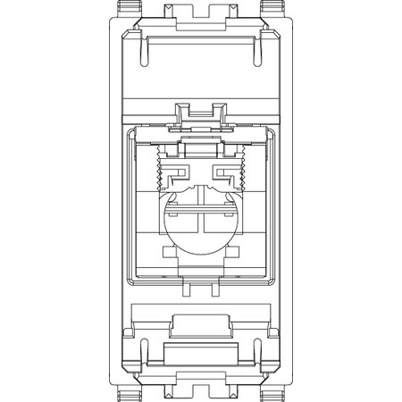 Vimar Netsafe RJ45 Socket Outlet, For Eikon, Cat5e, Panduit MINI-COM, T568A/B — Quality Boat Parts
