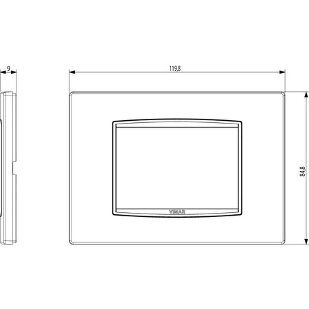 Vimar Eikon Classic 3-Module Cover Plate — Quality Boat Parts