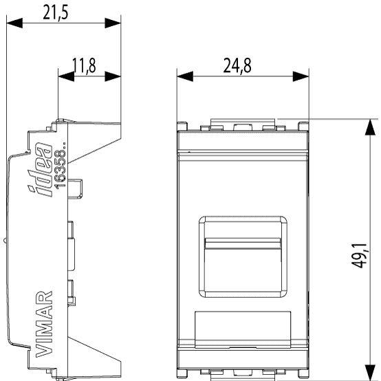 Vimar Idea RJ45 Data Socket Modules — Quality Boat Parts
