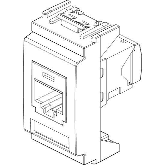 Vimar Netsafe RJ45 Cat5e Socket Outlet, Panduit MINI-COM, T568A/B — Quality Boat Parts