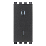 Vimar Arké 19015 2-Pole 1-Way Rocker Switch, 16AX, 250V~, IP40, Flush-Mount, Lightable, Replaceable Button — Quality Boat Parts