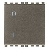 Vimar Arké 19015 2-Pole 1-Way Rocker Switch, 16AX, 250V~, IP40, Flush-Mount, Lightable, Replaceable Button — Quality Boat Parts