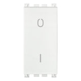 Vimar Arké 19015 2-Pole 1-Way Rocker Switch, 16AX, 250V~, IP40, Flush-Mount, Lightable, Replaceable Button — Quality Boat Parts