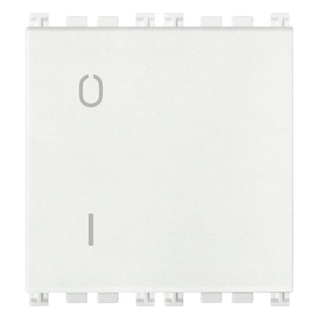 Vimar Arké 19015 2-Pole 1-Way Rocker Switch, 16AX, 250V~, IP40, Flush-Mount, Lightable, Replaceable Button — Quality Boat Parts