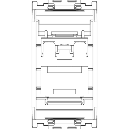 Vimar Netsafe 16359 RJ45 Socket Outlet, T568A/B Wiring, 8-Contact — Quality Boat Parts