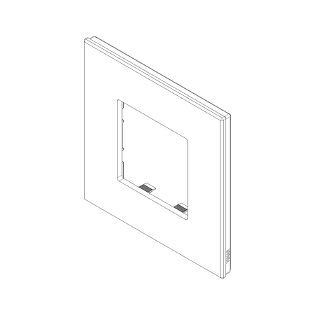 Vimar Eikon EXÉ 2-Module Cover Plate, 90x90 mm, Clamp Mount, IP00 — Quality Boat Parts