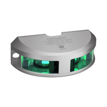 Lopolight 200-018 Series 180° Green Navigation Light, 2NM, Vertical Mount, 10-32VDC, IP68 — Quality Boat Parts