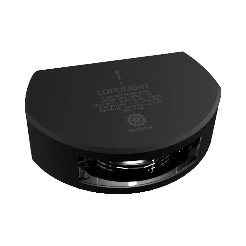 Lopolight 301-006 LED Stern Light, 2NM, Vertical Mount, 10-32VDC, IP68 — Quality Boat Parts
