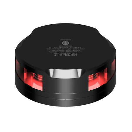 Lopolight 360 Degree Red Navigation Light, 2NM, 10-32VDC, IP68, FB Flat Base, Horizontal Mount — Quality Boat Parts