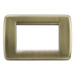 Vimar Idea Rondò 3-Module Cover Plate, With Mounting Grid, 123 x 82 mm — Quality Boat Parts