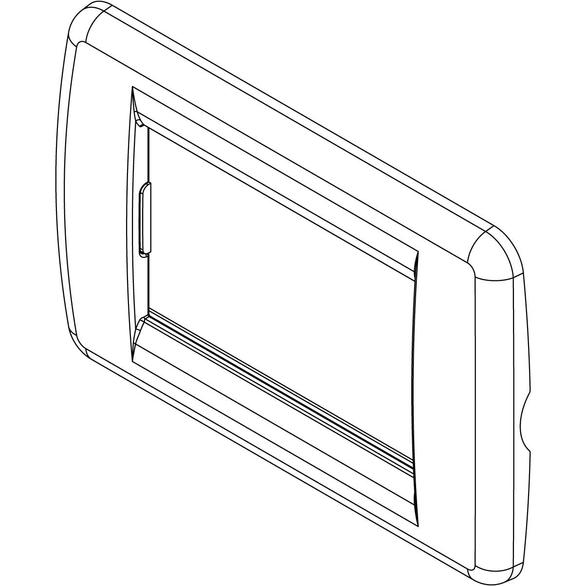 Vimar Idea Rondò 3-Module Cover Plate, With Mounting Grid, 123 x 82 mm — Quality Boat Parts