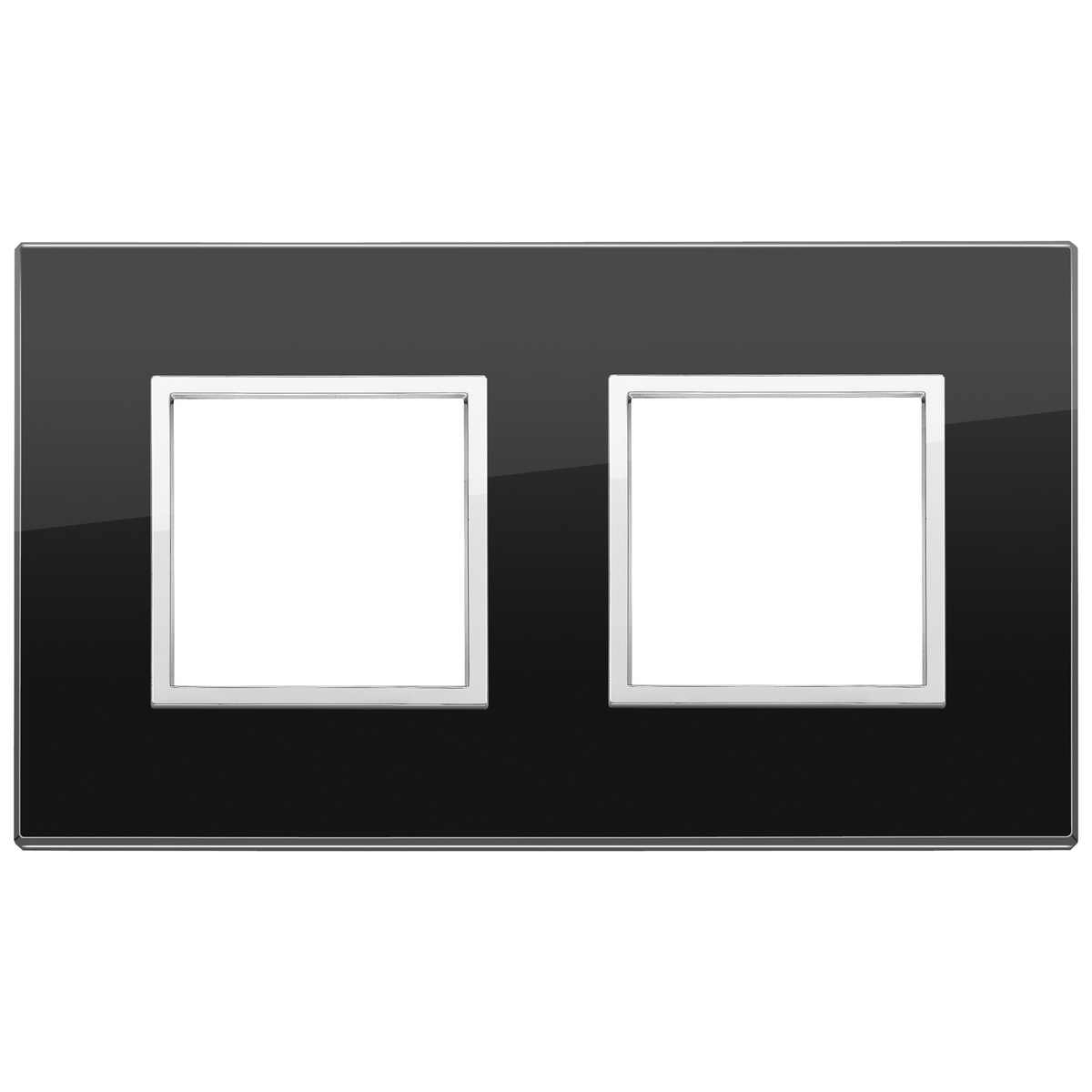 Vimar Eikon EVO 4-Module Cover Plate, 2+2 Layout, 71 mm Centers, Horizontal/Vertical Mount — Quality Boat Parts