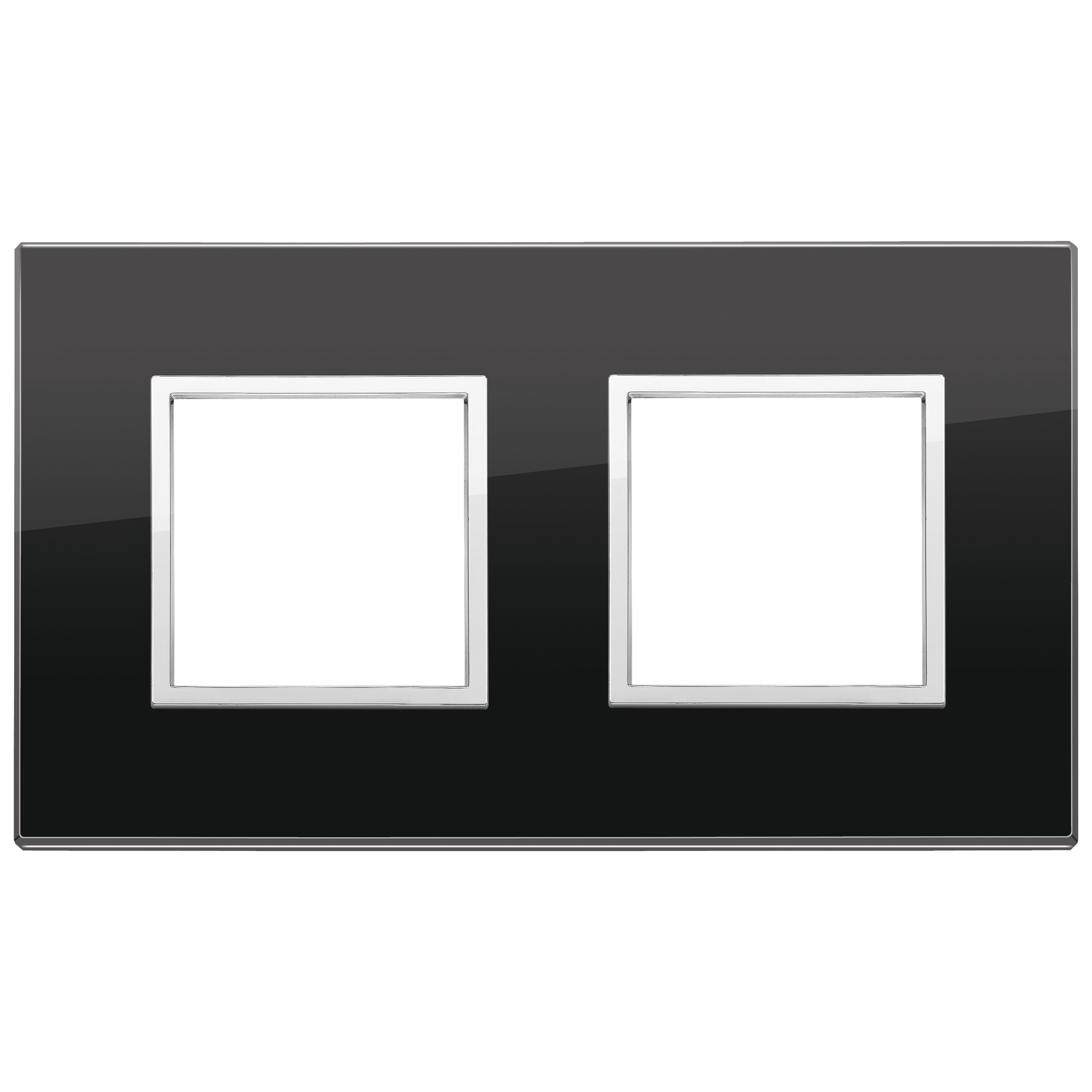 Vimar Eikon EVO 4-Module Cover Plate, 2+2 Layout, 71 mm Centers, Horizontal/Vertical Mount — Quality Boat Parts