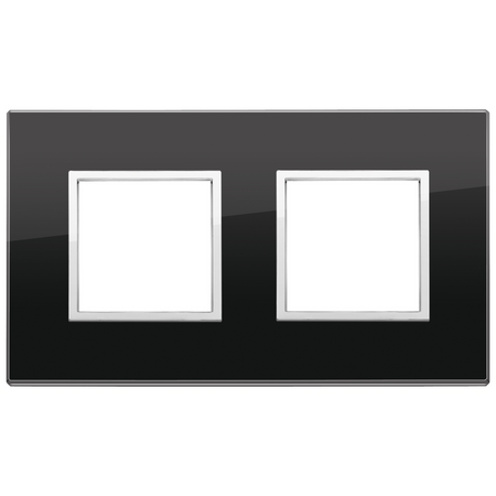 Vimar Eikon EVO 4-Module Cover Plate, 2+2 Layout, 71 mm Centers, Horizontal/Vertical Mount — Quality Boat Parts