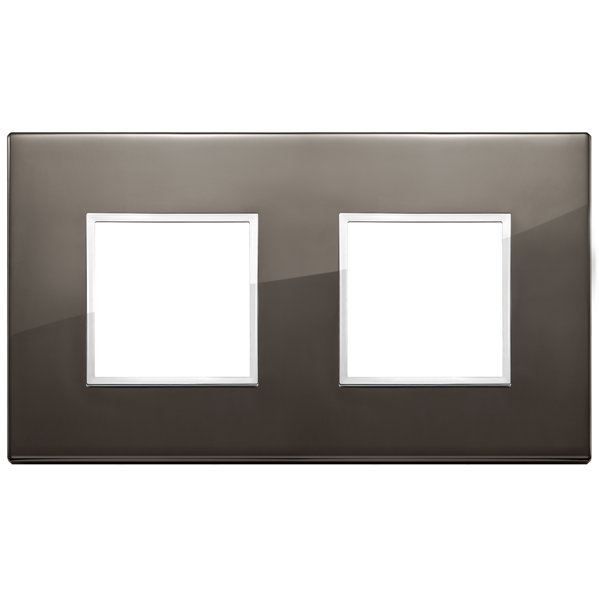 Vimar Eikon EVO 4-Module Cover Plate, 2+2 Layout, 71 mm Centers, Horizontal/Vertical Mount — Quality Boat Parts