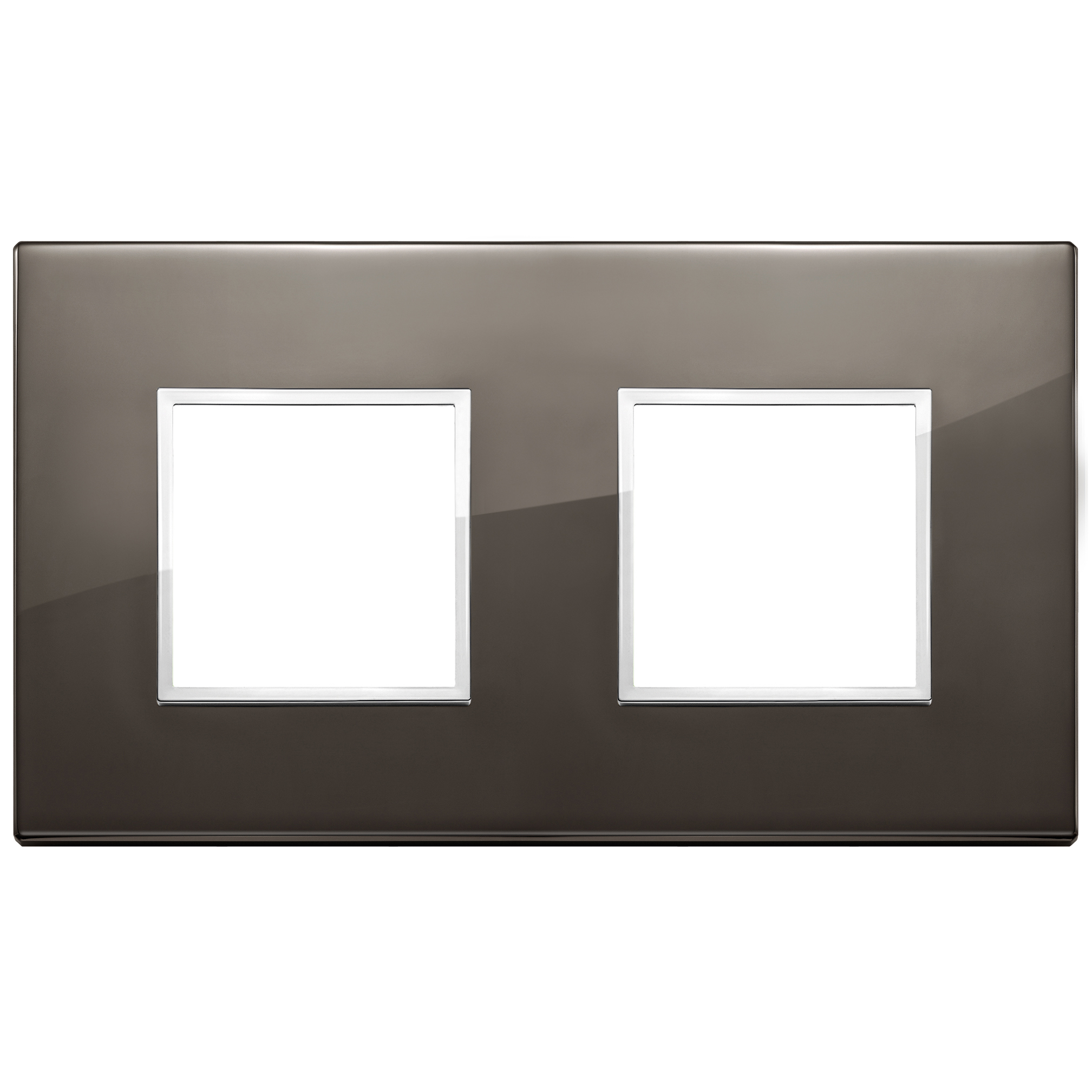 Vimar Eikon EVO 4-Module Cover Plate, 2+2 Layout, 71 mm Centers, Horizontal/Vertical Mount — Quality Boat Parts