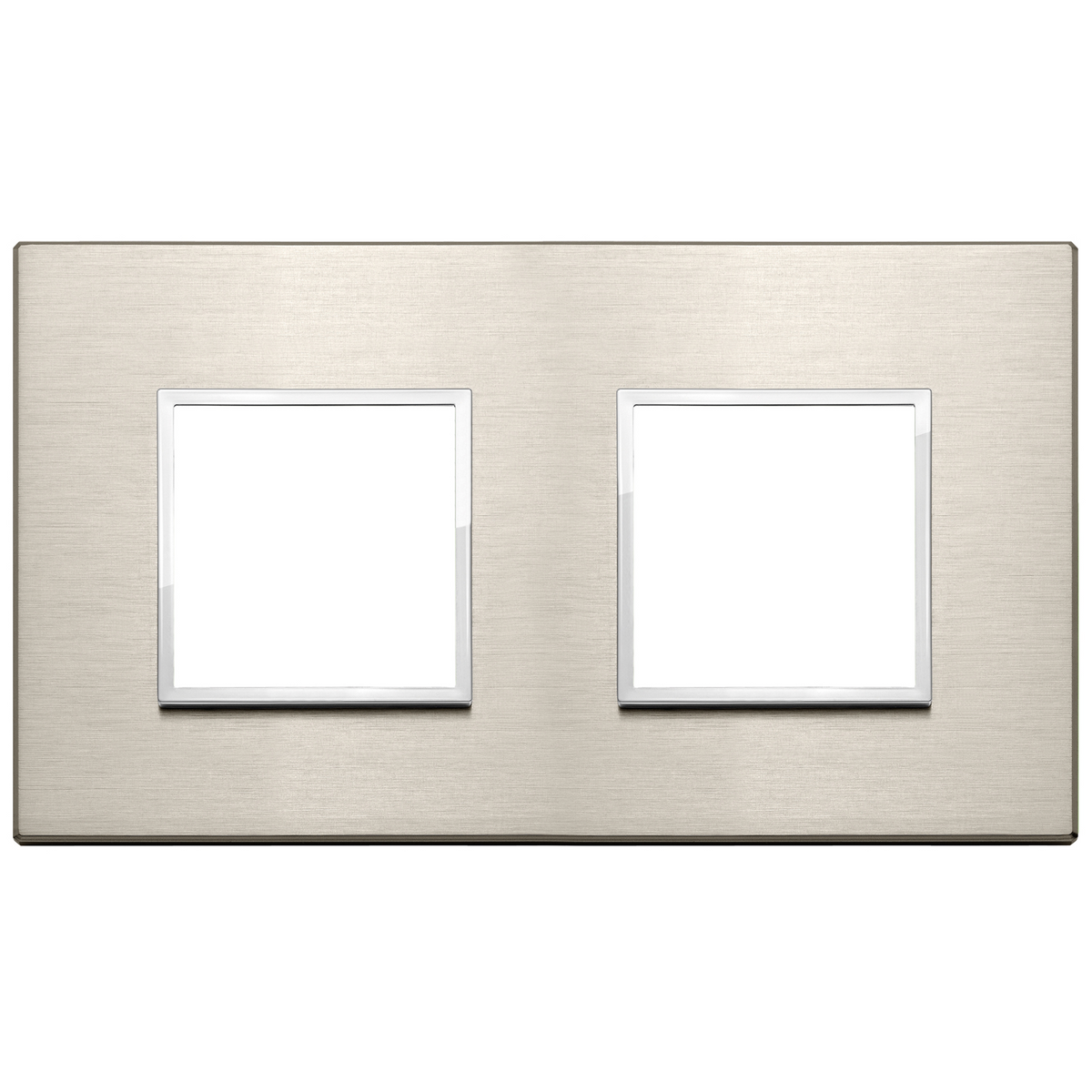 Vimar Eikon EVO 4-Module Cover Plate, 2+2 Layout, 71 mm Centers, Horizontal/Vertical Mount — Quality Boat Parts