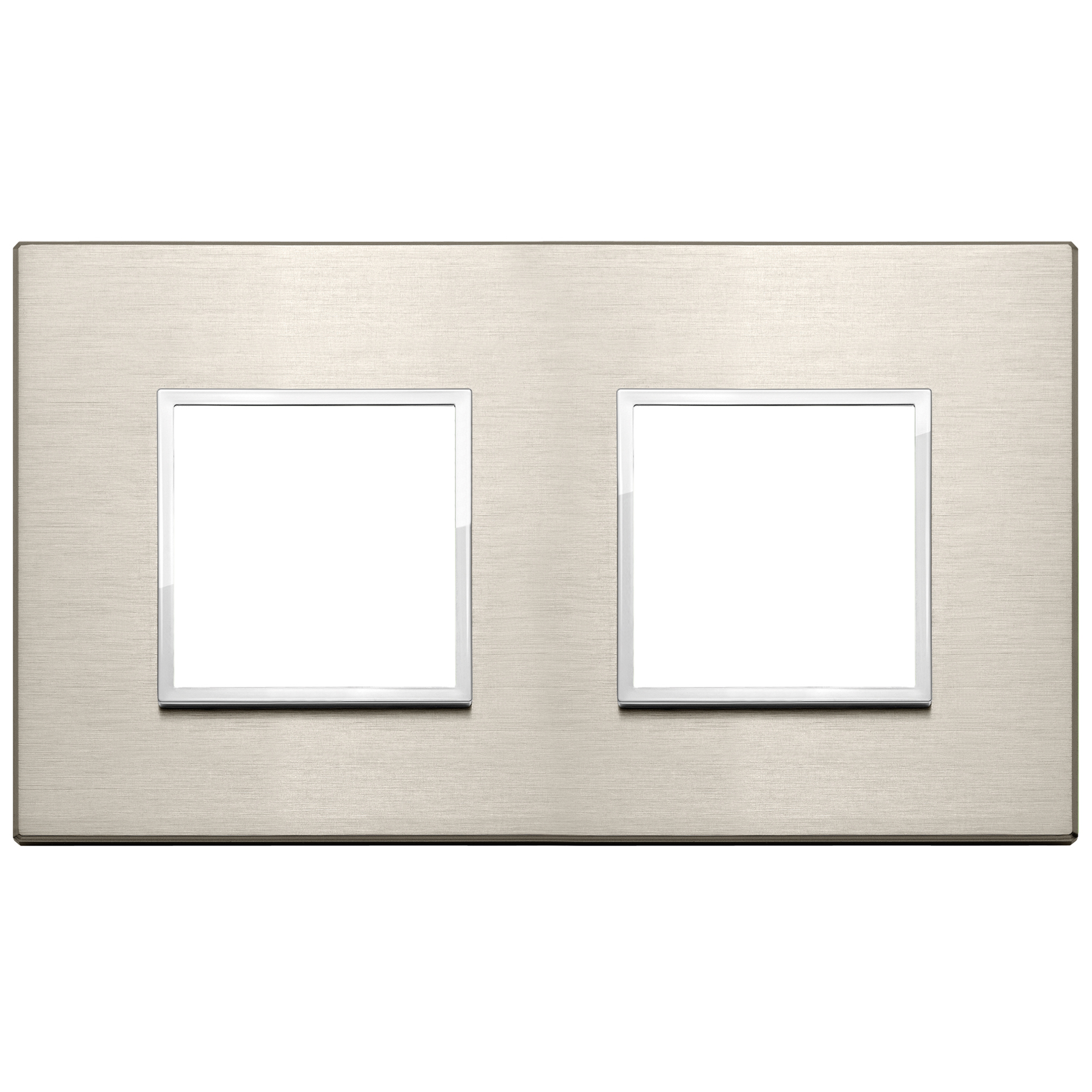 Vimar Eikon EVO 4-Module Cover Plate, 2+2 Layout, 71 mm Centers, Horizontal/Vertical Mount — Quality Boat Parts