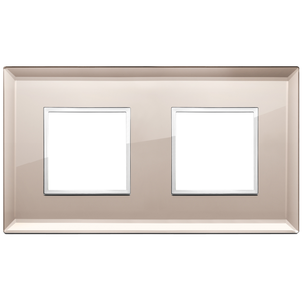 Vimar Eikon EVO 4-Module Cover Plate, 2+2 Layout, 71 mm Centers, Horizontal/Vertical Mount — Quality Boat Parts