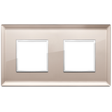 Vimar Eikon EVO 4-Module Cover Plate, 2+2 Layout, 71 mm Centers, Horizontal/Vertical Mount — Quality Boat Parts