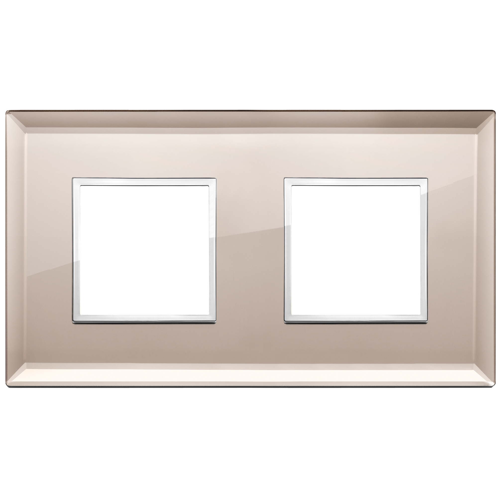 Vimar Eikon EVO 4-Module Cover Plate, 2+2 Layout, 71 mm Centers, Horizontal/Vertical Mount — Quality Boat Parts