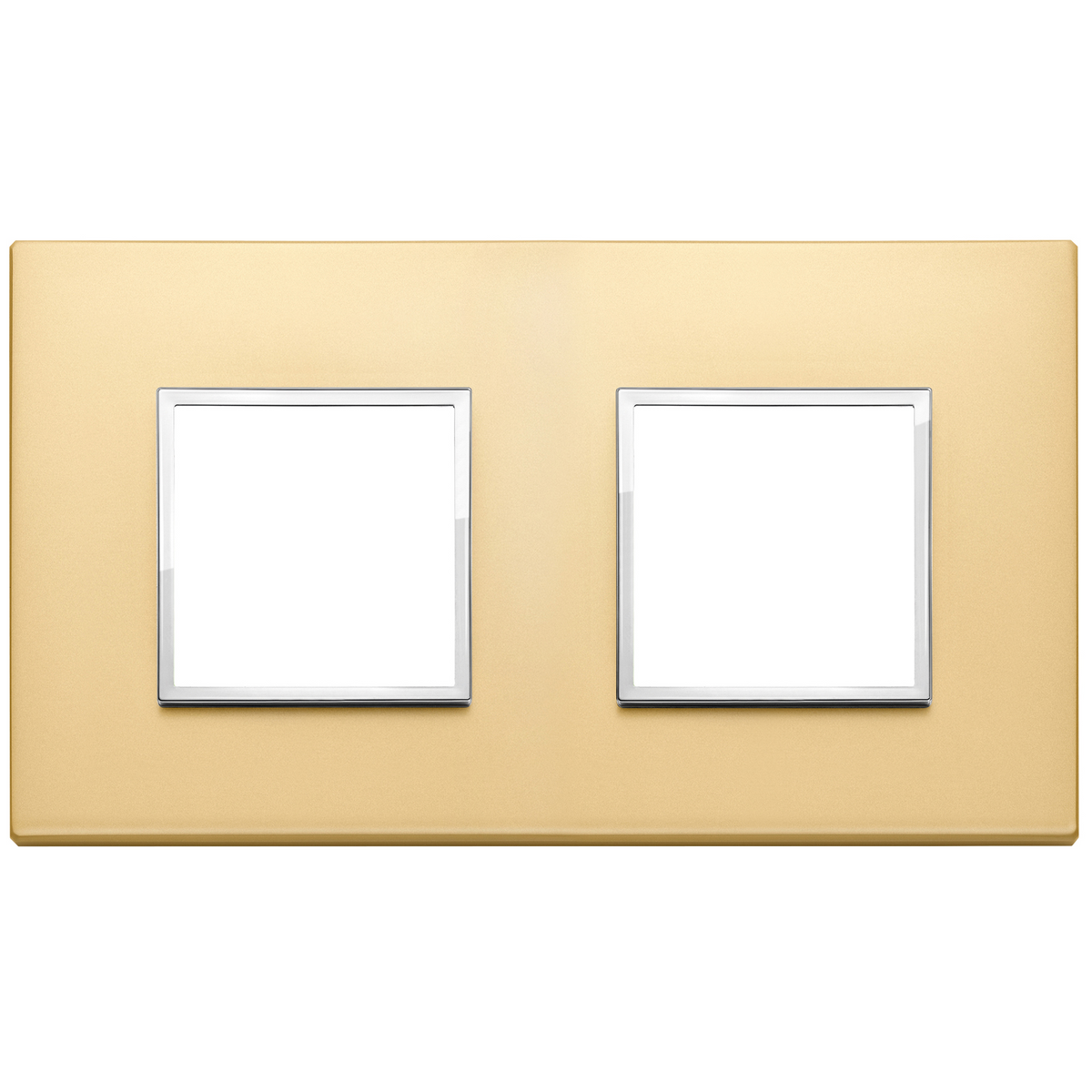 Vimar Eikon EVO 4-Module Cover Plate, 2+2 Layout, 71 mm Centers, Horizontal/Vertical Mount — Quality Boat Parts
