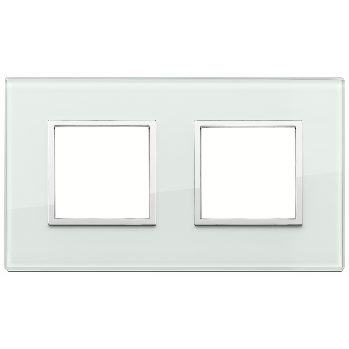 Vimar Eikon EVO 4-Module Cover Plate, 2+2 Layout, 71 mm Centers, Horizontal/Vertical Mount — Quality Boat Parts