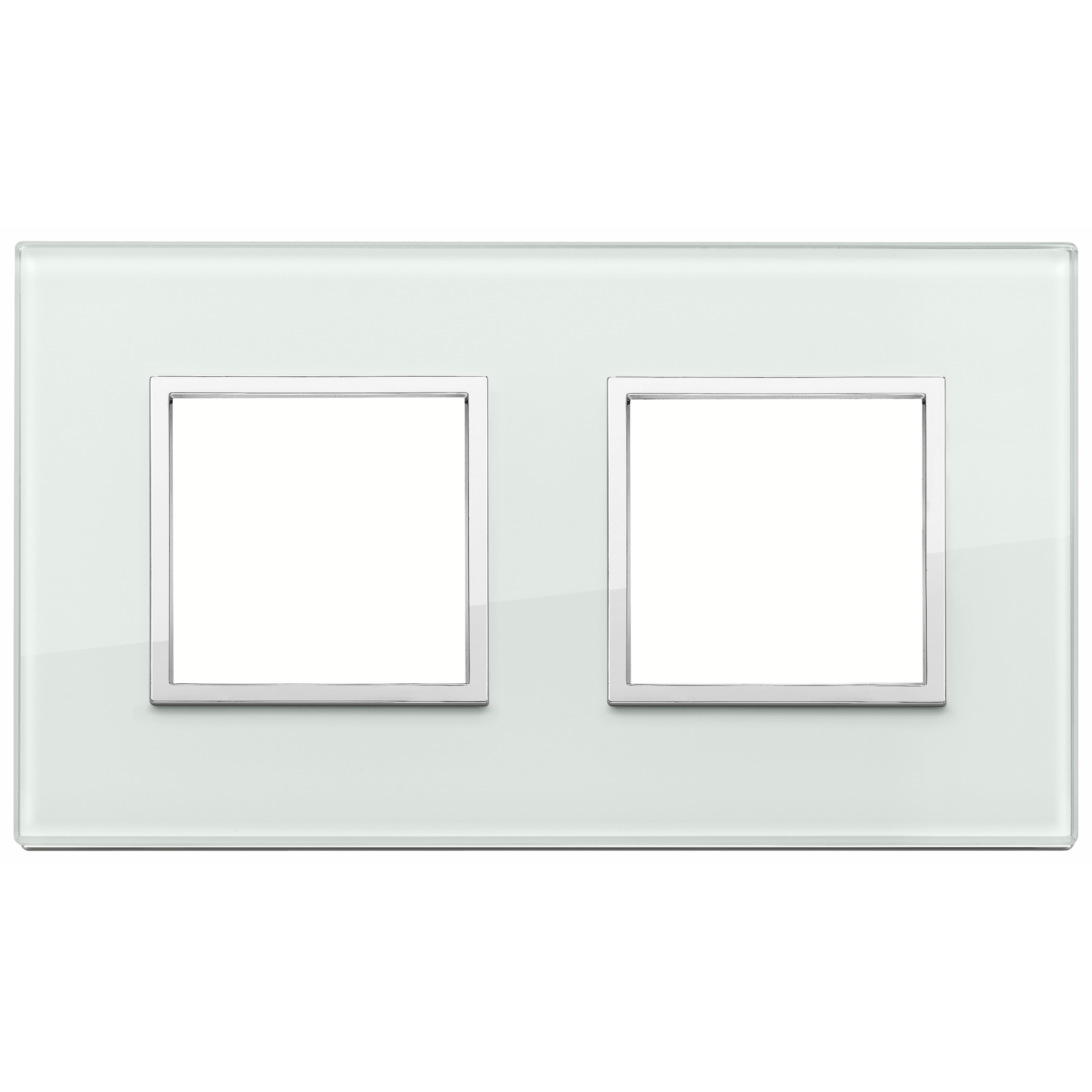 Vimar Eikon EVO 4-Module Cover Plate, 2+2 Layout, 71 mm Centers, Horizontal/Vertical Mount — Quality Boat Parts