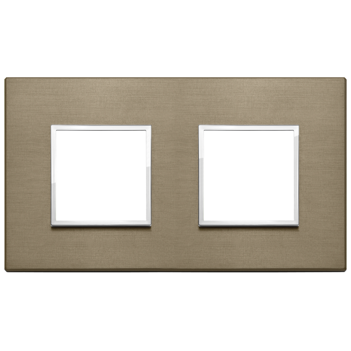 Vimar Eikon EVO 4-Module Cover Plate, 2+2 Layout, 71 mm Centers, Horizontal/Vertical Mount — Quality Boat Parts