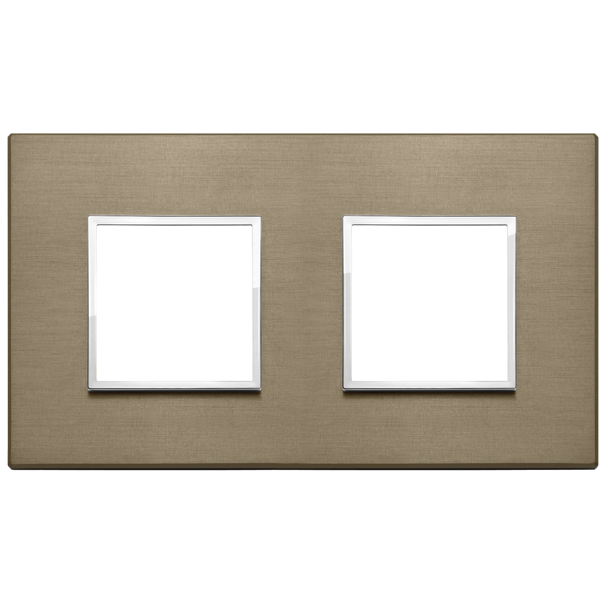 Vimar Eikon EVO 4-Module Cover Plate, 2+2 Layout, 71 mm Centers, Horizontal/Vertical Mount — Quality Boat Parts